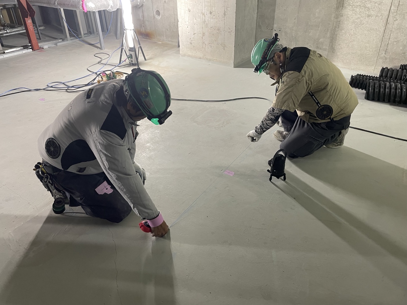 亀岡電設の施工現場